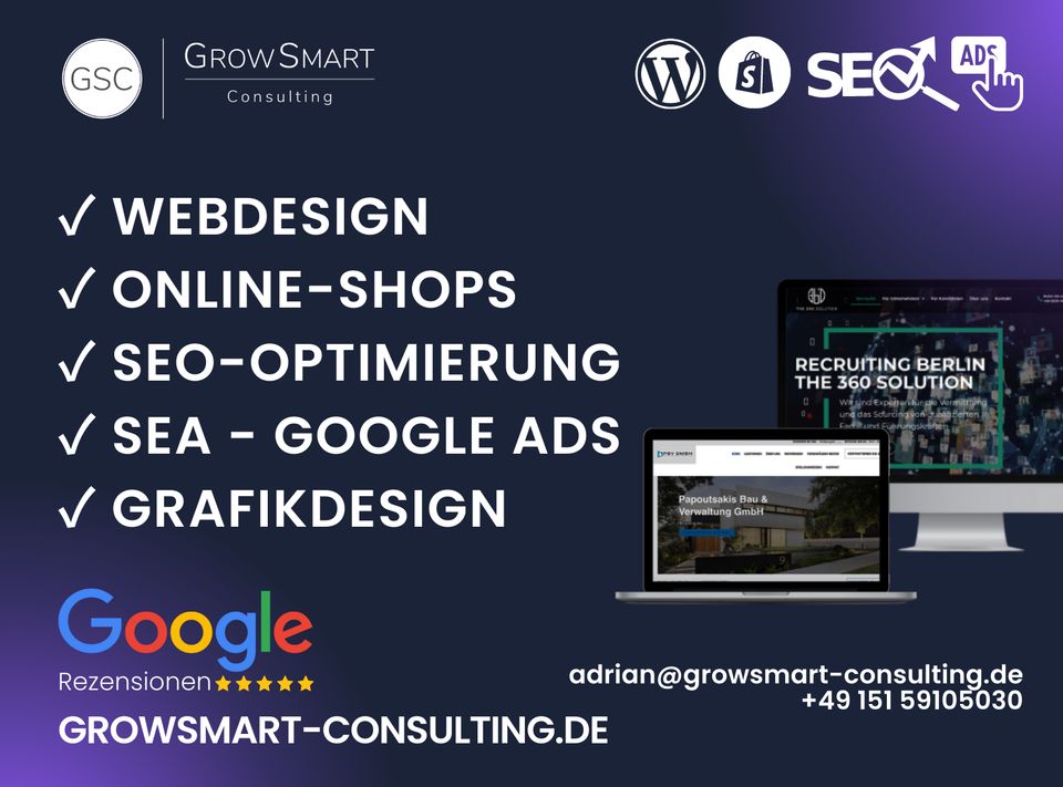 Website ✔️ Online Shop ✔️ Webdesign ✔️ SEO ✔️ SEA ✔️ Homepage in München