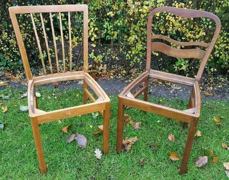 Alte Holz Stühle / Stuhl vintage shabby chic in Bliestorf