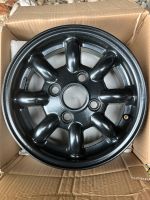 Orginal Minilite Felgensatz Mini Rover 4,5 x 12 ET 35 schwarz Bayern - Wenzenbach Vorschau