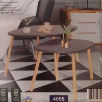 NEU 2er Set Retro Couchtisch Beistelltisch Holz grau Design Möbel Hamburg-Mitte - Hamburg Altstadt Vorschau