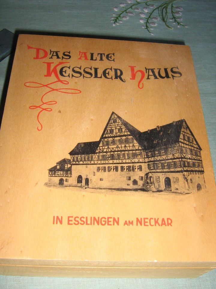 Holzkästchen DAS ALTE KESSLERHAUS ESSLINGEN hübsche Schatulle in Flensburg