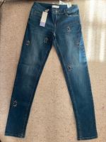 Promod, Jeans blau mit Glitzersteinen, Gr. 40 Hessen - Kirchhain Vorschau