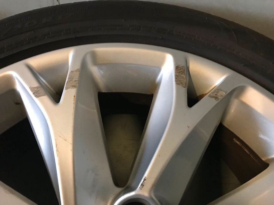 4 x CITROEN C4 ALUFELGEN, FELGEN + SOMMERREIFEN 205/50R17 NR. 410 in Siegen