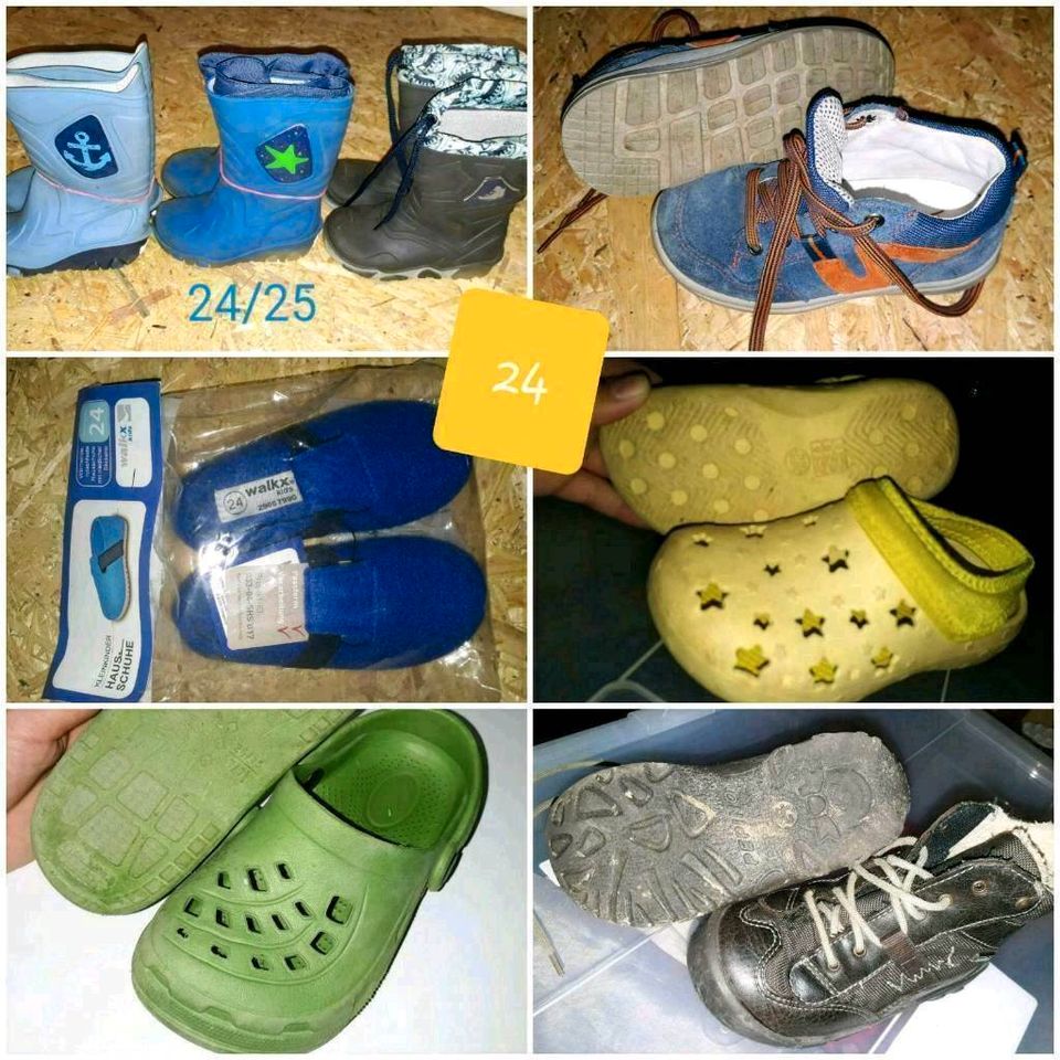 Div. Kinderschuhe Gr.24, Bade, Haus, Gummistiefel, crocs, pepino in Wuppertal