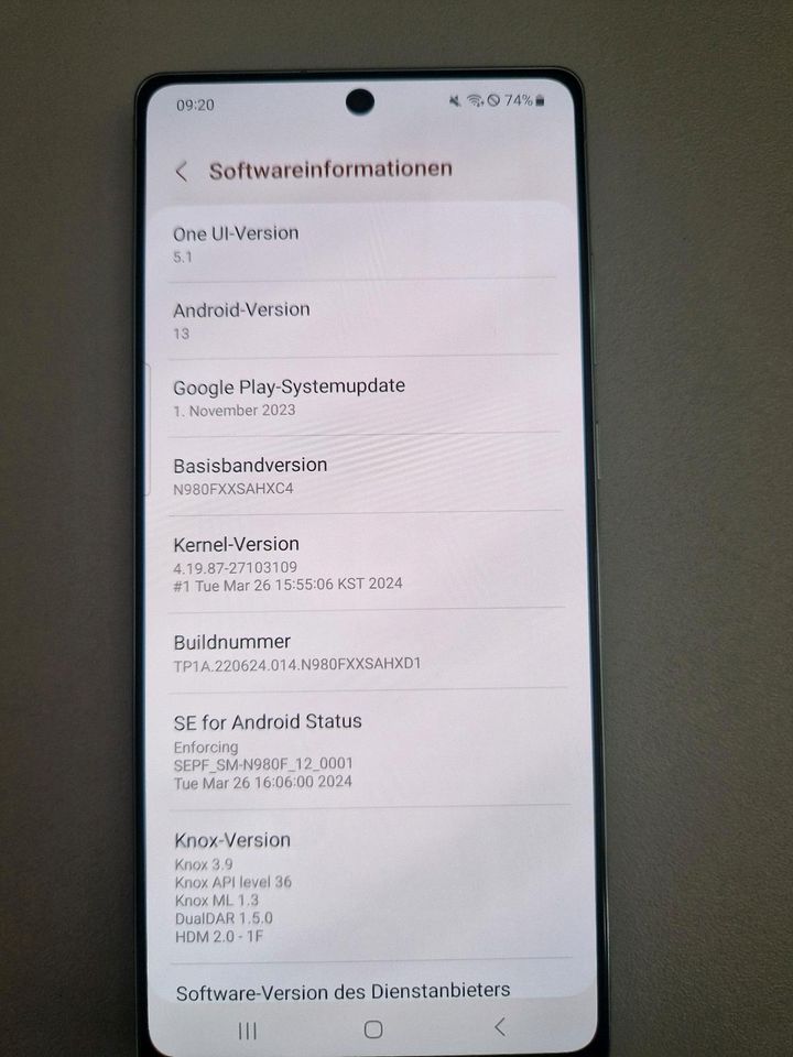 Samsung Galaxy Note 20, 256 GB, Mystic Green in Oranienburg