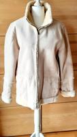 Wildleder Jacke Gr.42 beige mit Fellimitat! Hessen - Groß-Zimmern Vorschau
