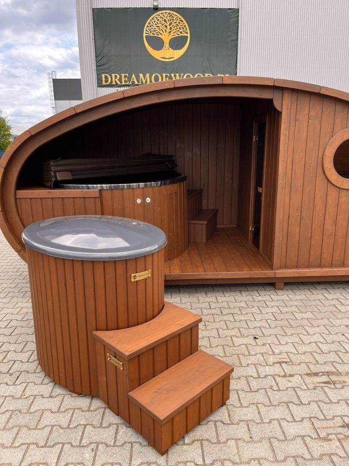 Sauna aus Thermoholz Duo Dream Mini SPA + Hot Tub in Frankfurt (Oder)