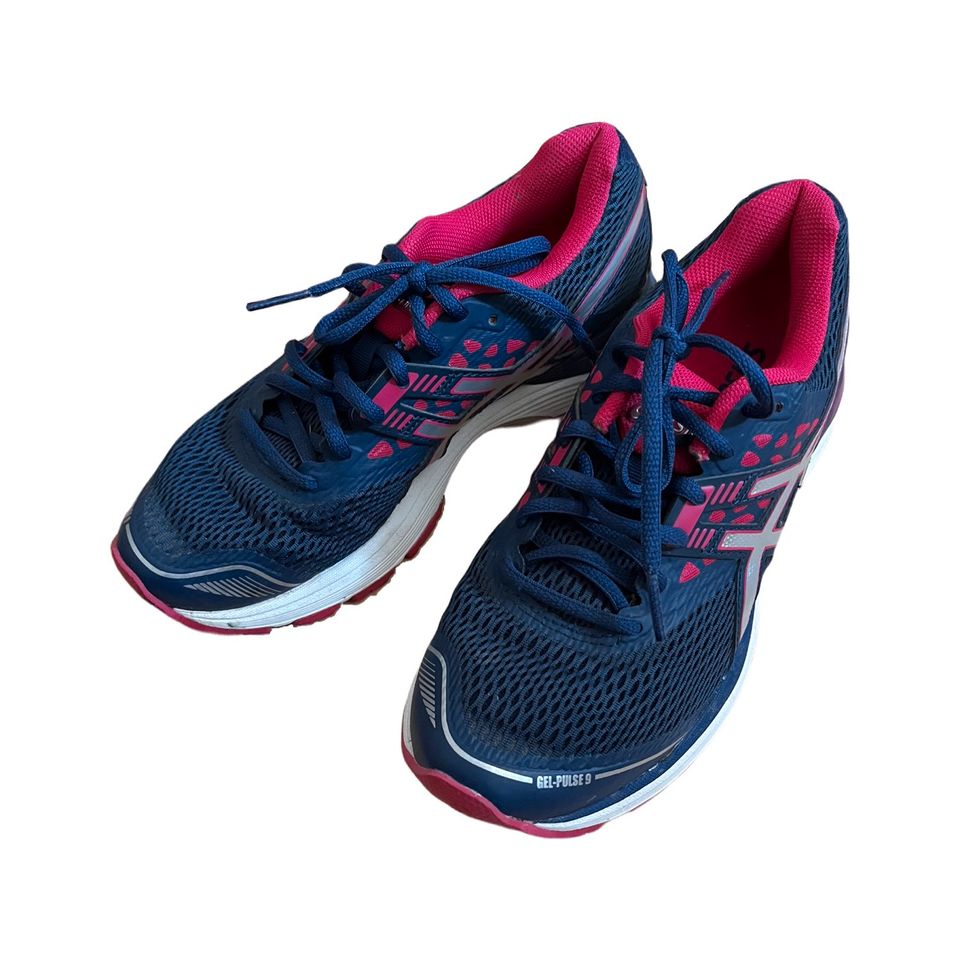 Asics Gel Pulse 9 Running Schuhe Lauf 36 37 blau pink Silber in Berlin