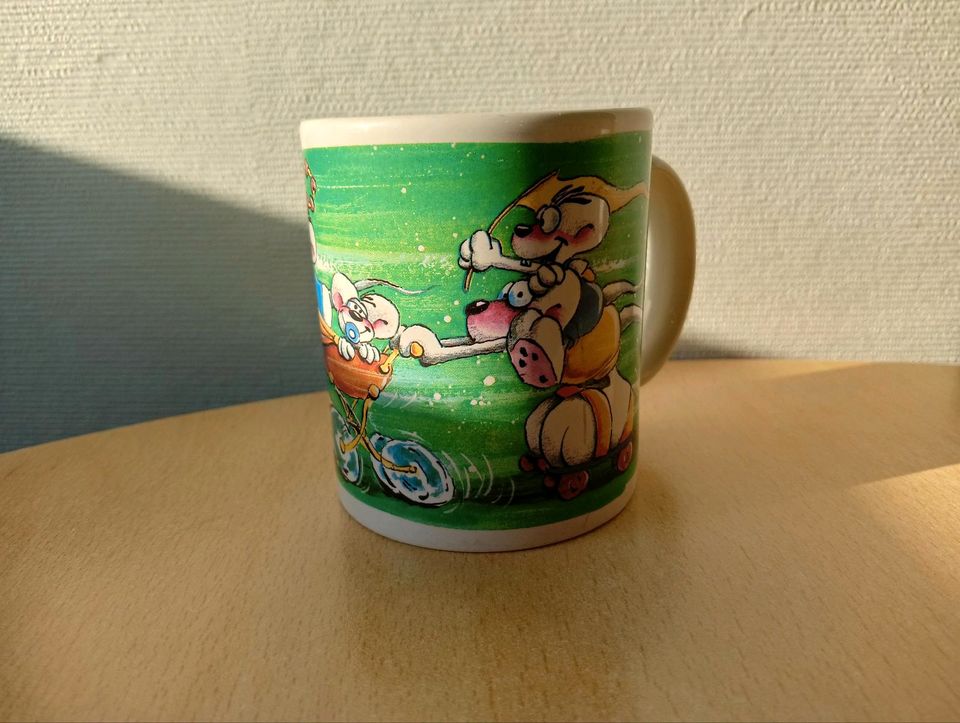 Diddl Maus tasse bester Papi der Welt grün Versand möglich in Hagen