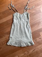 Hollister Leinenkleid Salbeifarben Bayern - Puchheim Vorschau