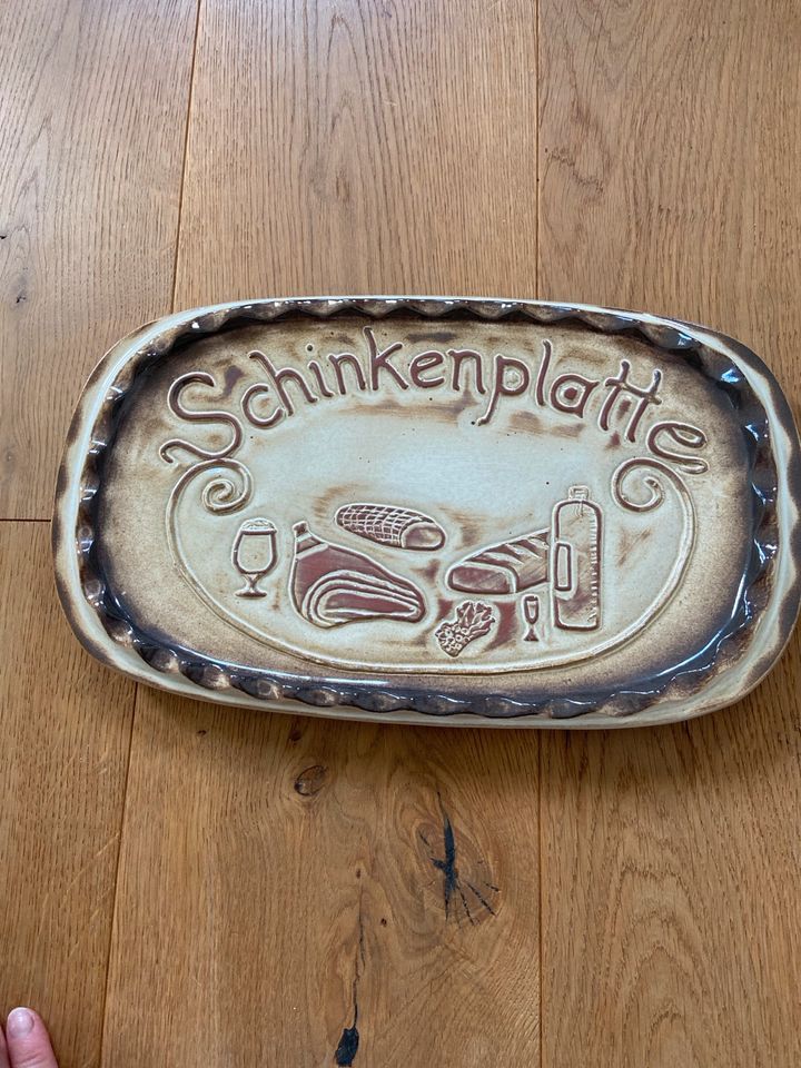 Porzellan - Platte (Schinkenplatte) in Michelstadt