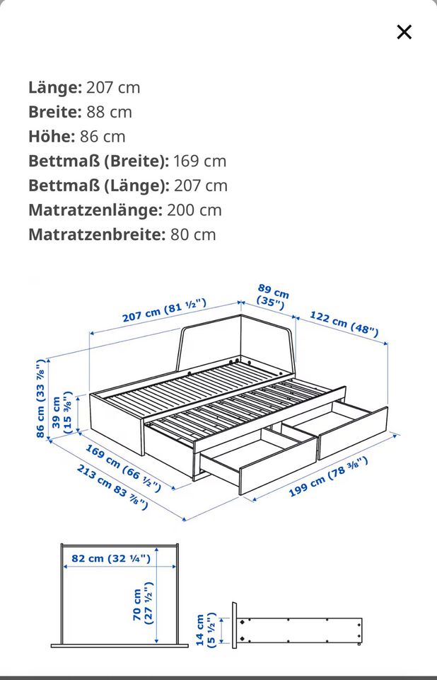 Tagesbett (IKEA FLEKKE) in Leipzig