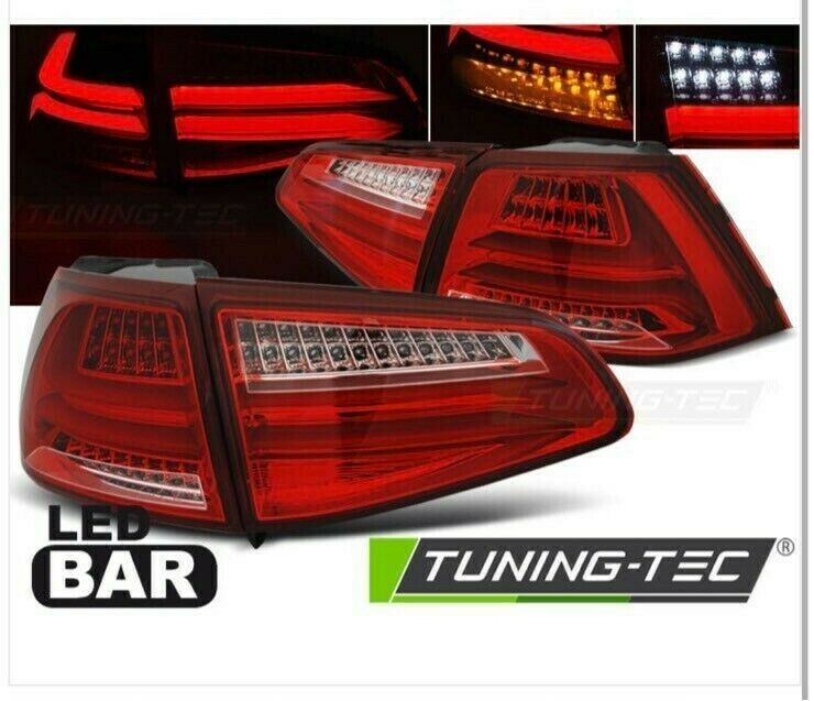 Voll Led Rückleuchten rot klar für VW Golf 7 VII Limo 12-17 in Calden