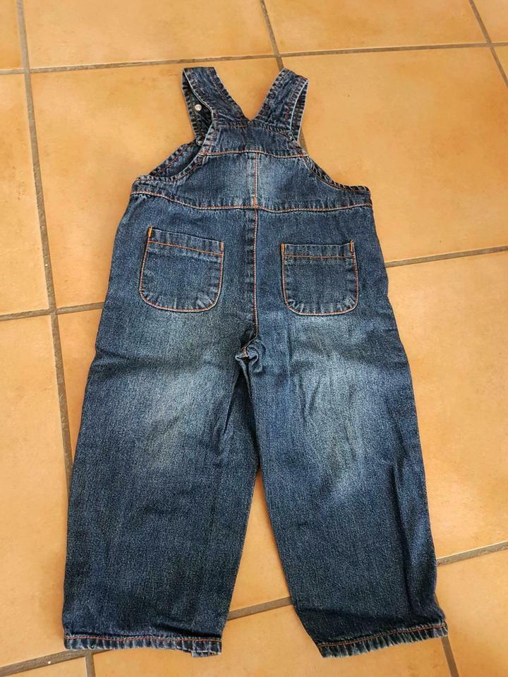 Topolino JeansLatzHose Gr 80 Affe Löwe Nilpferd Tiere Zirkus in Mömbris