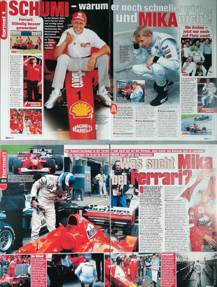 Michael Schumacher Formel 1 Berichte Ferrari Benetton 90er 2000er in Hanau
