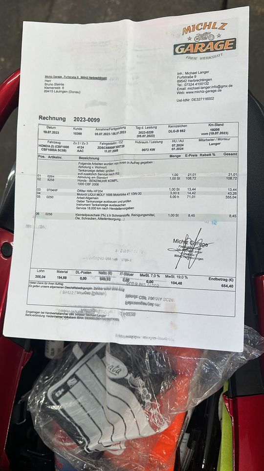 Honda cbf 1000 zu verkaufen in Lauingen a.d. Donau