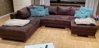 Großes Leder Sofa in Braun U-Förmig Hessen - Karben Vorschau