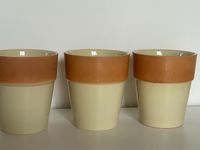 3 Blumentöpfe Übertopfe Set Terracotta Keramik glasiert TOP München - Pasing-Obermenzing Vorschau