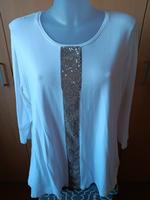 Shirt Gr. 52 beige 3/4-Arm "Rabe" mit goldiger Verzierung Viskose Niedersachsen - Quakenbrück Vorschau