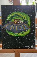 Rick and Morty Acrylart , Leinwand , Kunst auf Leinwand Acrylbild Baden-Württemberg - Weisenbach Vorschau