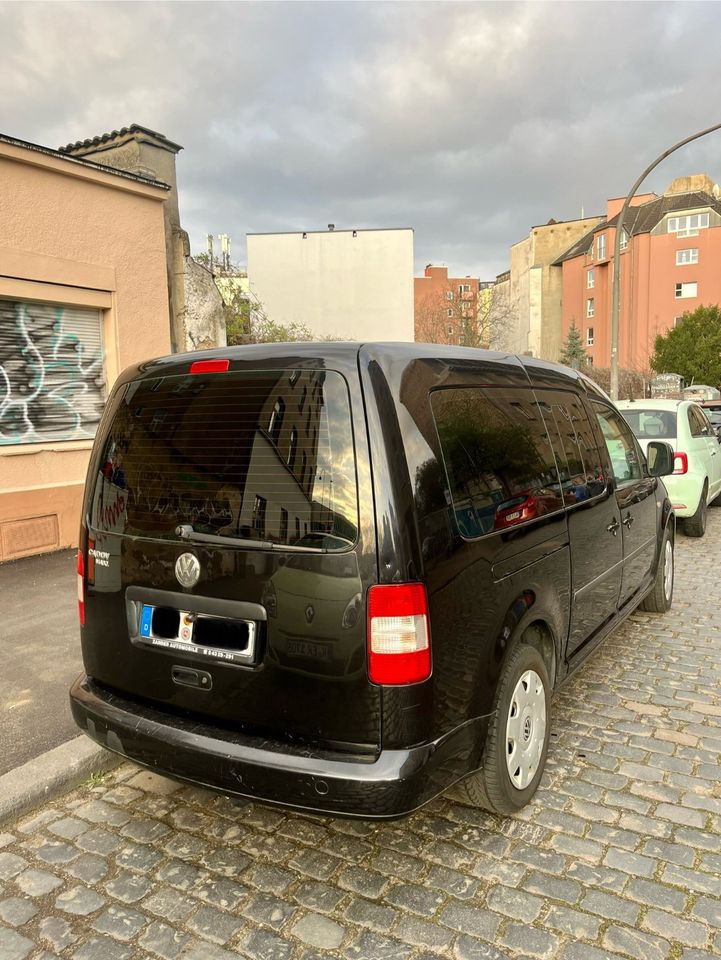 VW Caddy Maxi TDI 1,9l 208.400km HU07/2025 schwarz Camper Van AHK in Köln