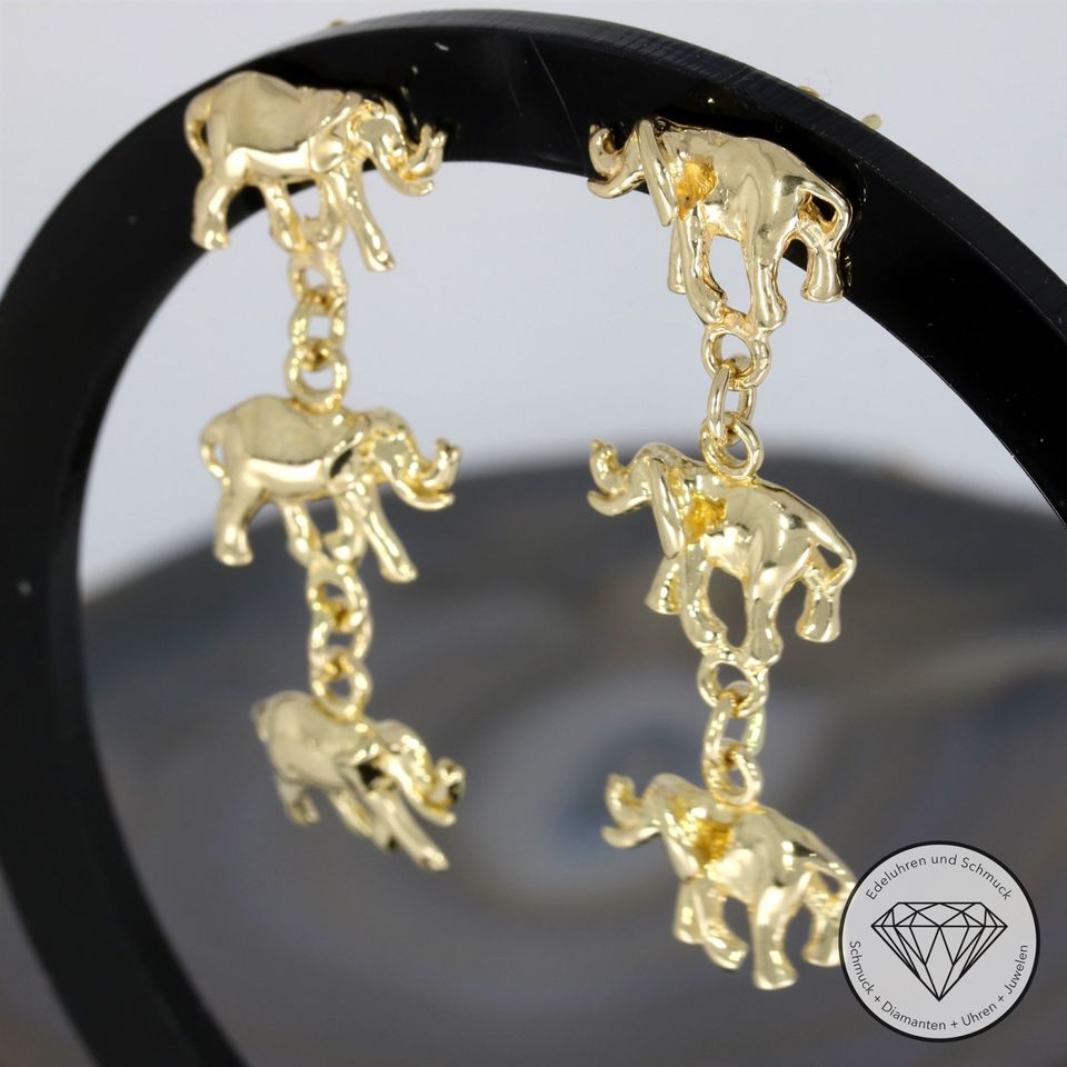 M*202709 Wert 1760,- Elefant Ohrringe 585 Gold 14 KT Stecker XXYY in Essen