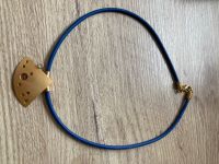 Collier goldfarben mit blauem Kautschuckband Bayern - Straubing Vorschau