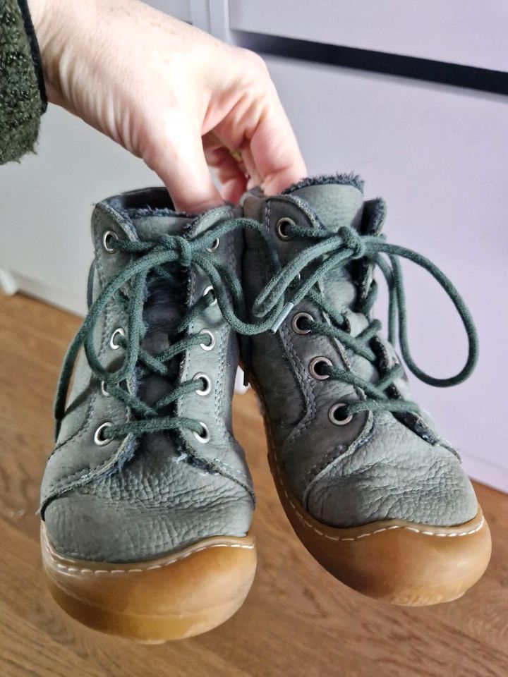 Pepino Lederschuhe Schuhe Halbschuh Schnürsenkel grün khaki 24 in Neuss