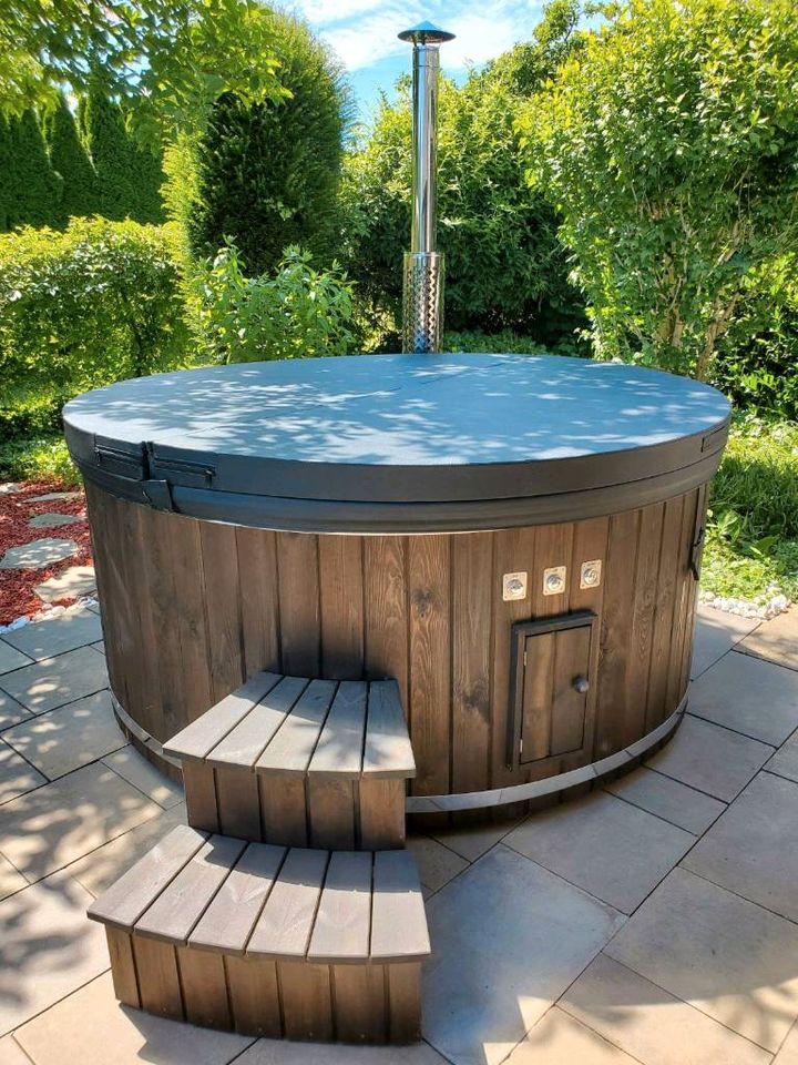 Badefass 200cm 30KW GFK Whirlpool  Hot Tube FI Schalter etc in Hückeswagen