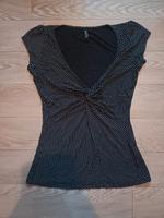 schwarzes T-shirt mit weißen Punkten Brandenburg - Friedland (Mark) Vorschau