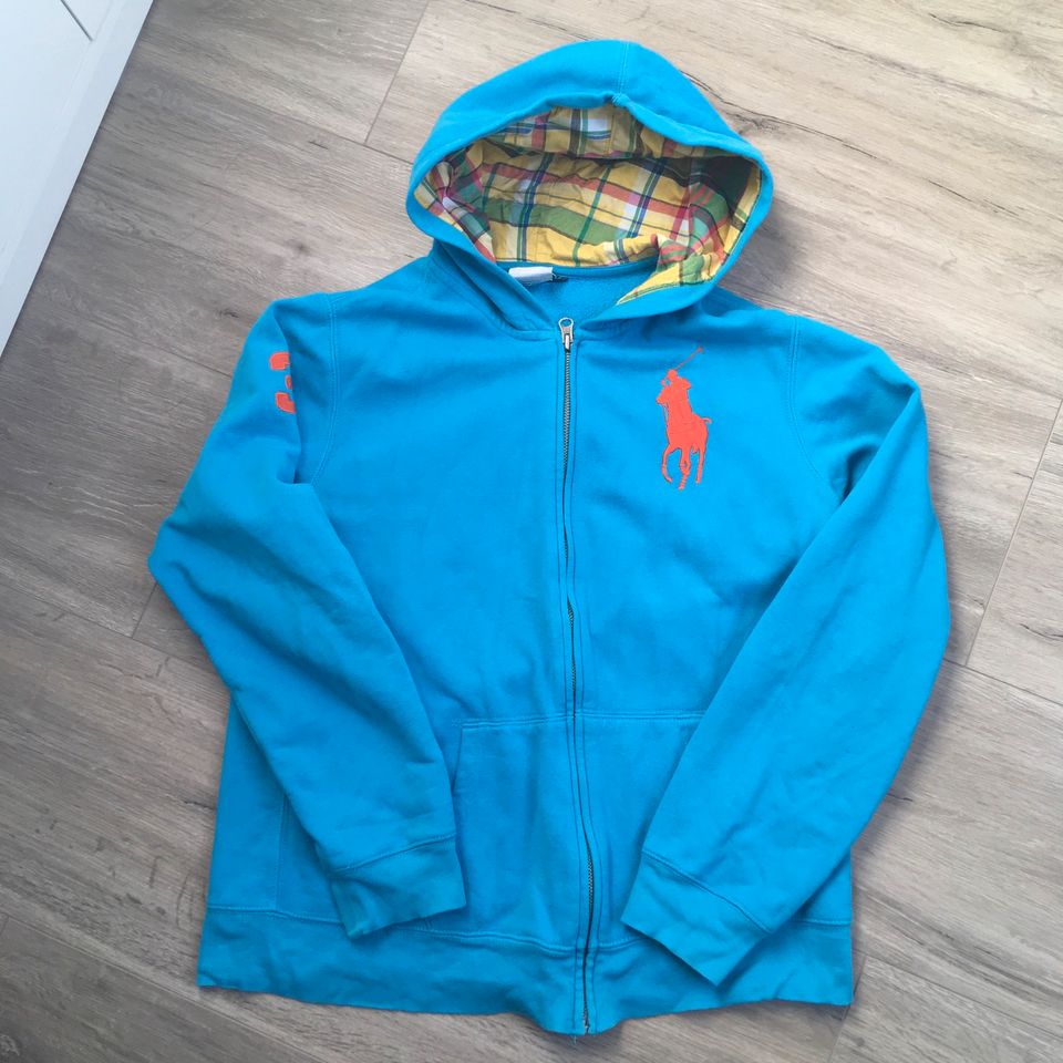 Ralph Lauren Kapuzenjacke Pullover Pulli XS S 18j 20j blau in Trier