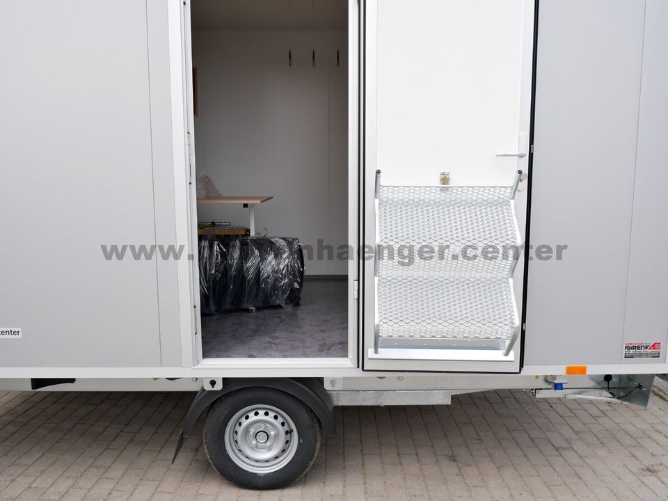 MOBI4211 Bauwagen 8-Personen Chemie-WC Lager 1300kg 413x217x212cm Mannschafstwagen in Stuhr