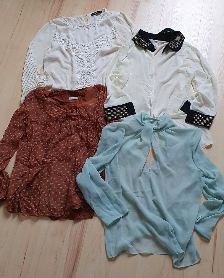 Paket Blusen 38 M Zara Italy London creme mint kupfer in Schildow