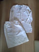 Vintage Damen Kostüm 90er Jahre C&A Bluse und Rock Gr.38 creme Kr. Passau - Passau Vorschau