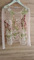 Zara Shirt Tüll Blumenstickerei Baden-Württemberg - Ulm Vorschau