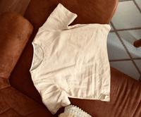 Leinen Kurzarm Bluse T-Shirt hellgelb beige S M 36 38 Oberteil Schleswig-Holstein - Rendsburg Vorschau