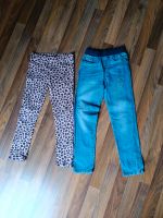 Kleiderpaket Jeggings Treggings Leggings  gr.128 Bayern - Möttingen Vorschau