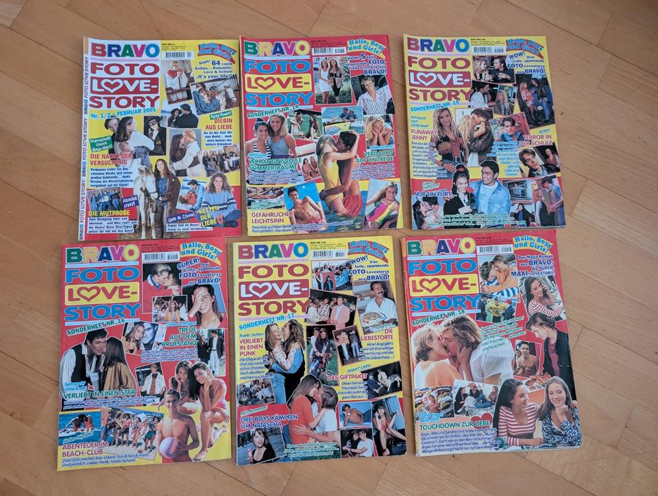 Bravo Foto Love Story Nr.1/2 2001 + Sonderheft Nr. 14,15,16,17,18 in Reutlingen