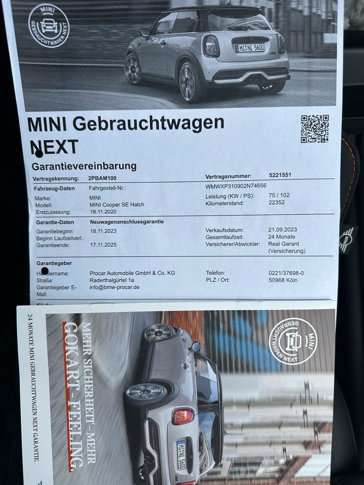 Mini Cooper SE, StHz, Navi , Teilleder, Garantie 11/25, Wallbox, in Euskirchen