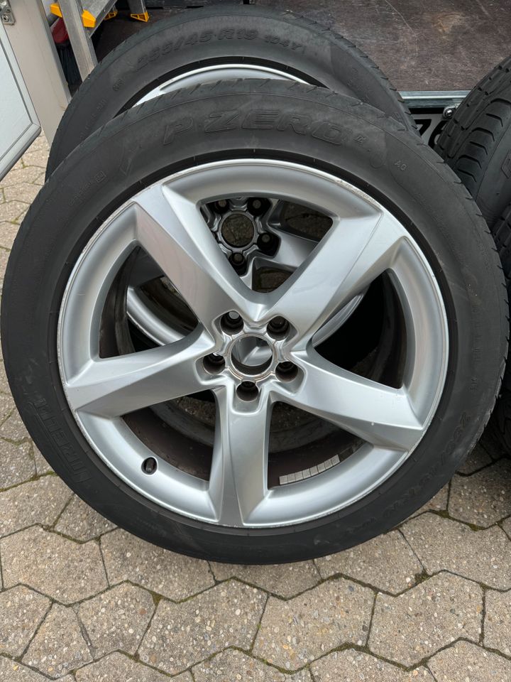 4x komplett Räder Audi SR Alu 255 45R19 104Y Pirelli PZERO, in Oberasbach