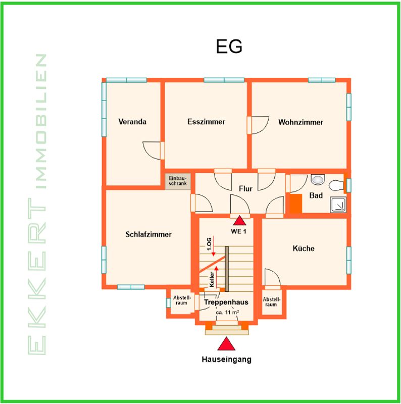 Ab Mai 2024 frei - Stadtvilla in sonniger ruhiger Lage mit 1000 m² Grundstück in Glauchau