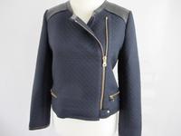 Jacke CLUB MONACO by Ralph Lauren Gr. 38 blau mit Leder Neuwertig Innenstadt - Köln Altstadt Vorschau