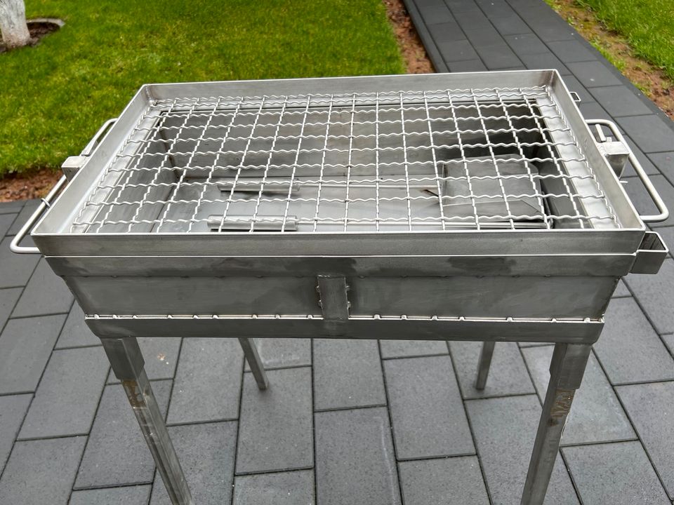 Mangal Grill aus 2 mm Edelstahl. in Twistetal