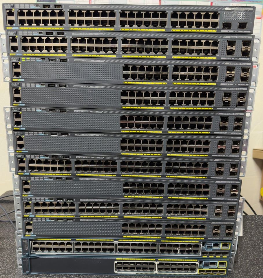 Cisco Switch WS-C2960X-24PS-L POE+ Switch SFP Managed 24 Port in Gronau (Leine)