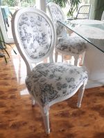 6 schöne Esszimmer Holz Stühle gepolstert shabby chic Barock Niedersachsen - Leiferde Vorschau