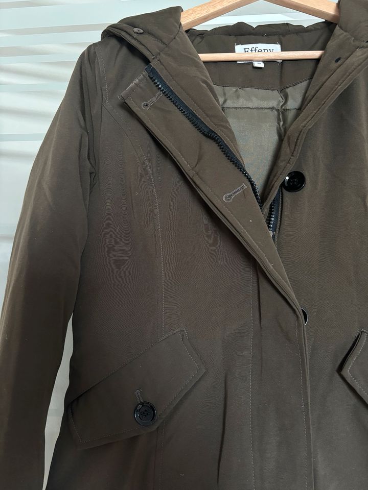 Effeny Winterjacke khaki grün braun 38 in Haibach Unterfr.