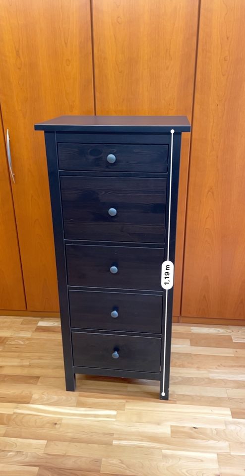 IKEA KOMMODE SCHWARZ HEMNES WIE NEU in Speyer