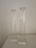 2 x kerzenleuchter Glas eckig Säule 25 x 4 cm Nordrhein-Westfalen - Gladbeck Vorschau