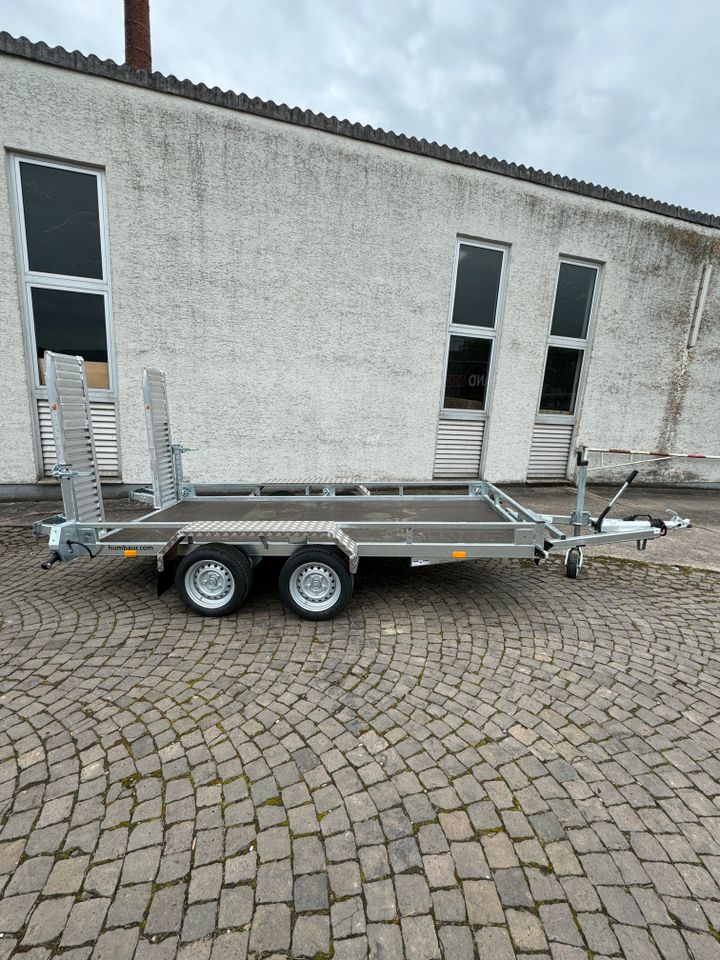 Humbaur HS353516 Profi 3,5t Baumaschinentransporter Zuladung 2800 kg Neu Finanzierung Leasing Mietkauf Langzeitmiete in Meisenheim