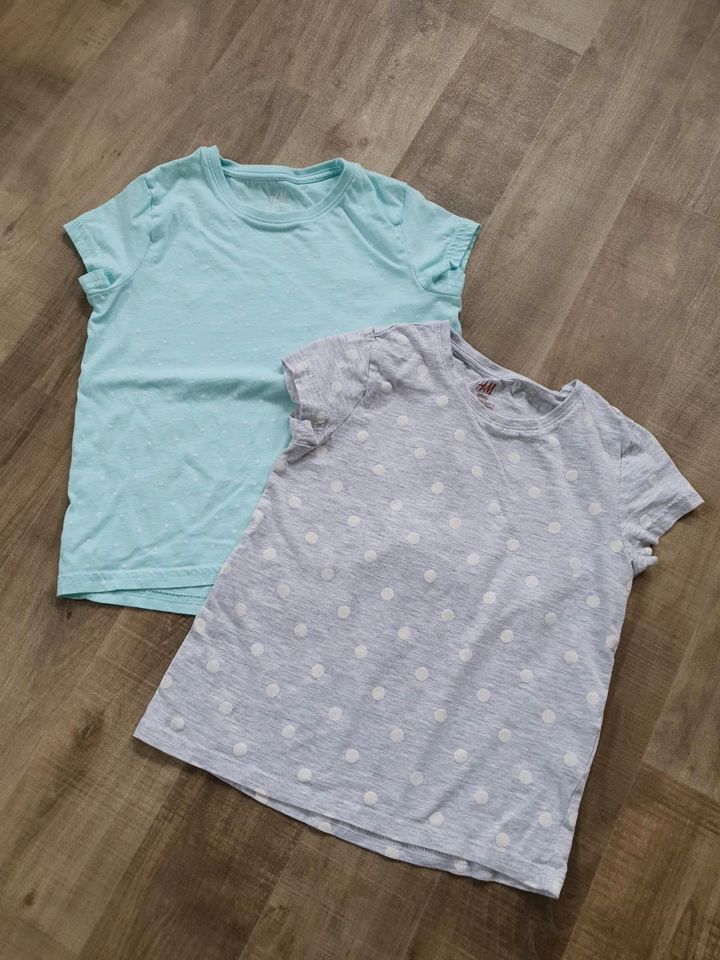 2 Shirts kinder Mädchen 110/116 h&m in Werneck